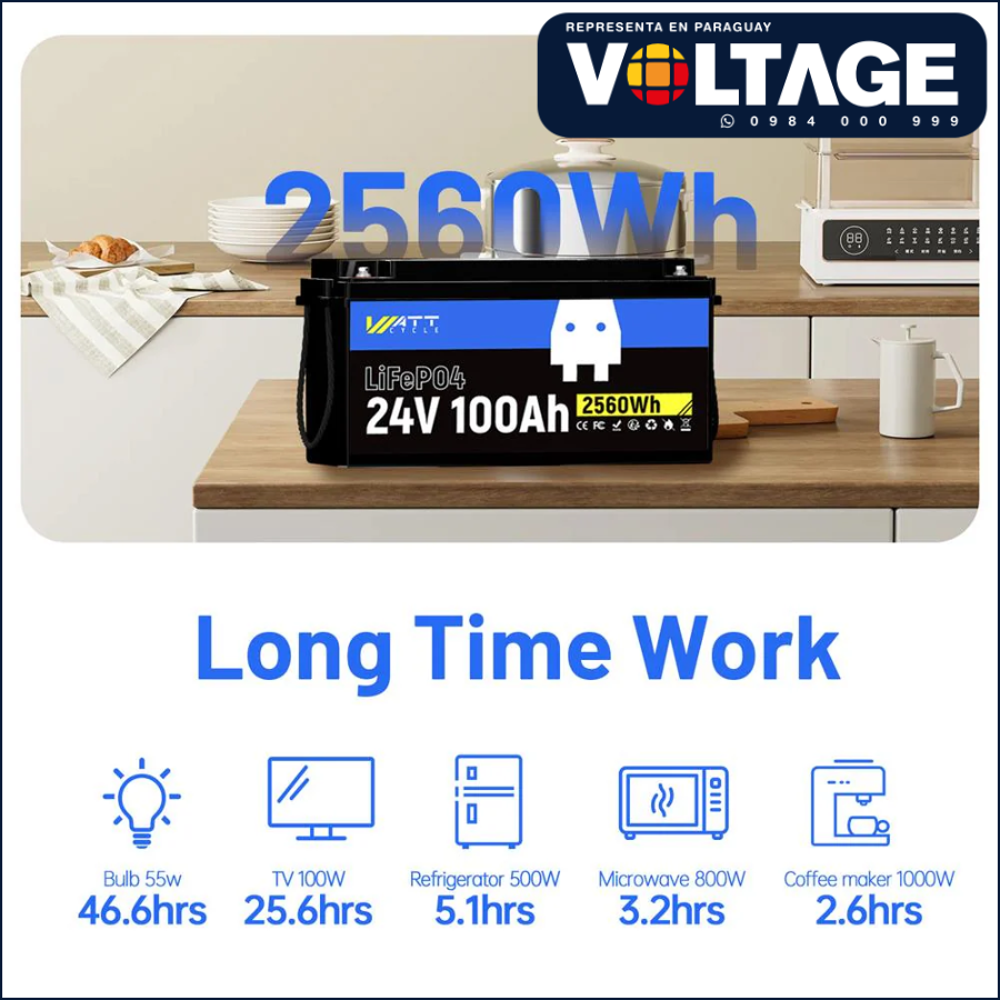 Bateria LiFePO4 Paraguay 24v100ah - Imagen 2