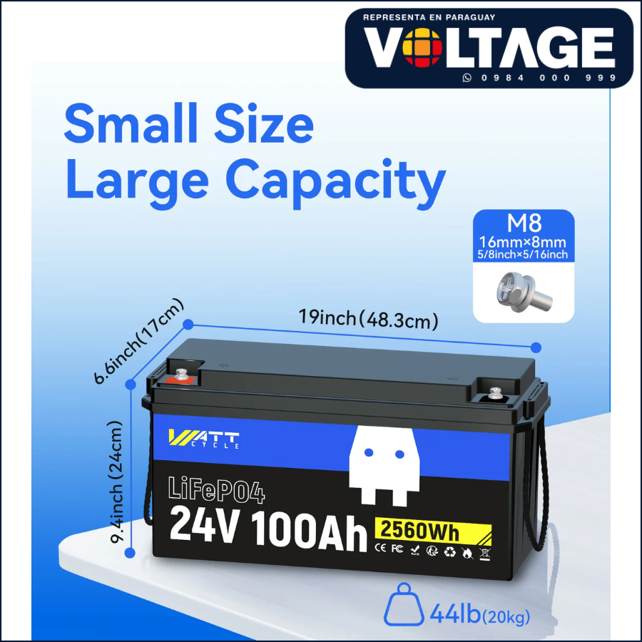 Bateria LiFePO4 Paraguay 24v100ah - Imagen 6