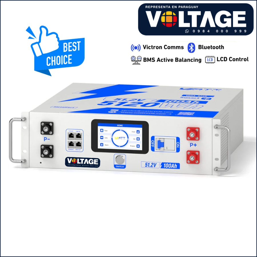 Bateria LiFePO4 Rack Paraguay 48v100ah Server Rack